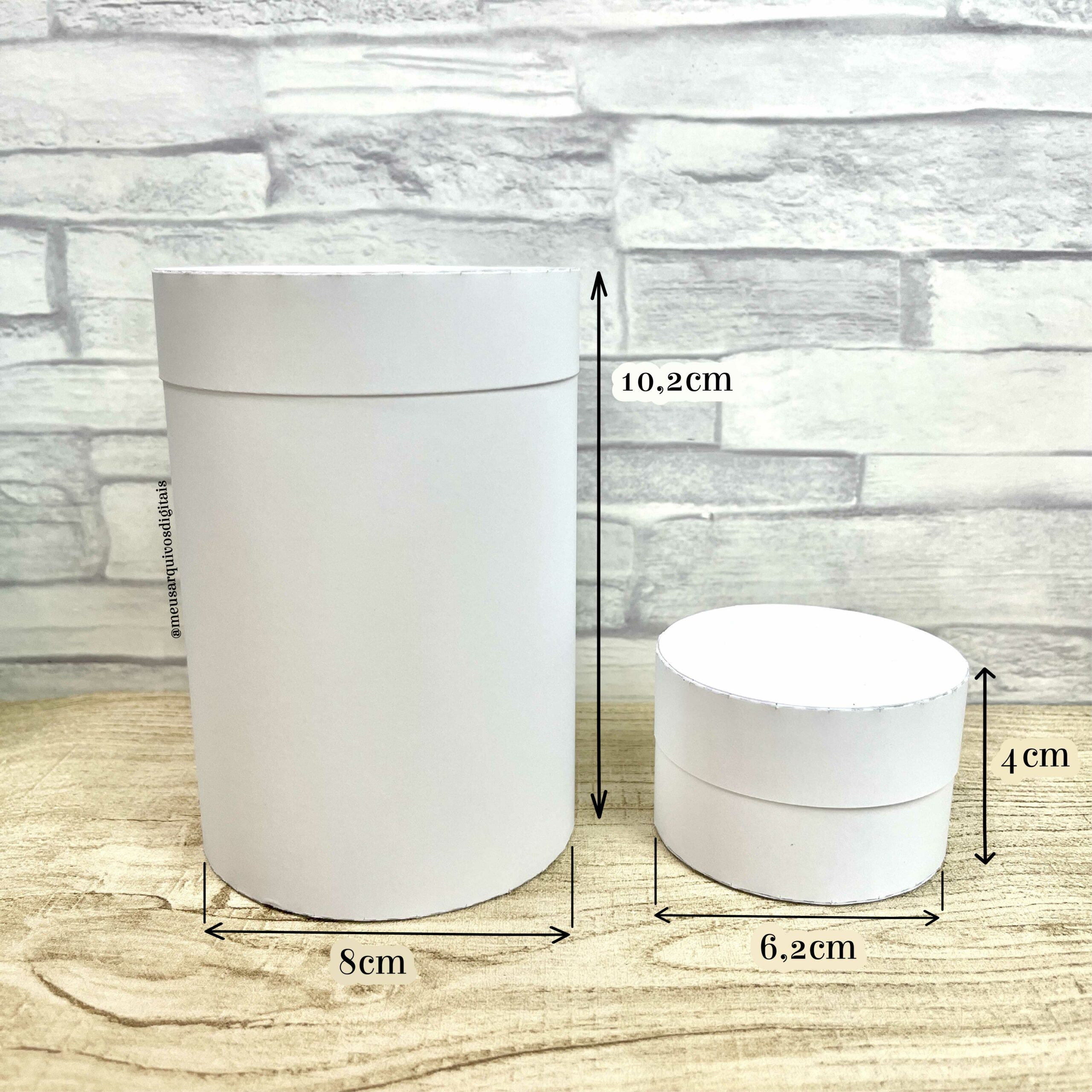 molde caixa de papel redonda