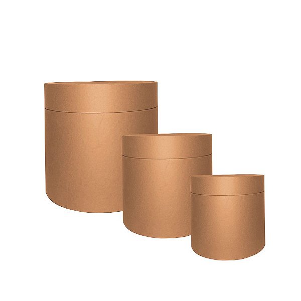 molde caixa de papel redonda