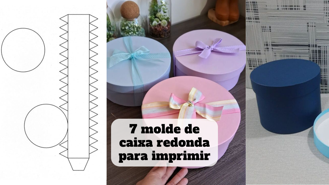 erros comuns ao fazer molde caixa redonda papel