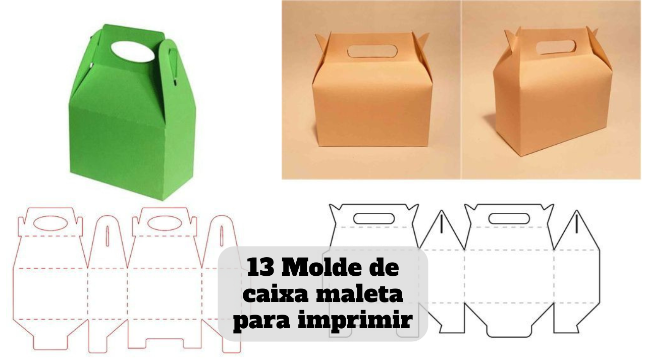 molde caixa maleta