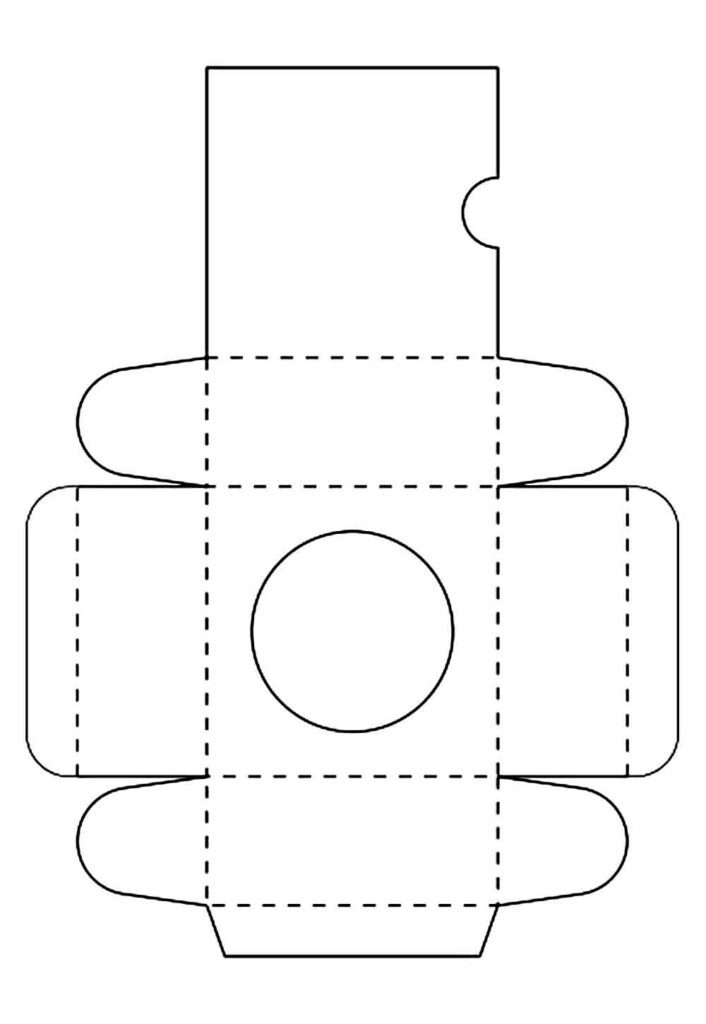 molde caixa cubo png para lembrancinhas de aniversário