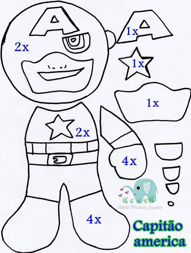 erros comuns ao fazer capitao america feltro