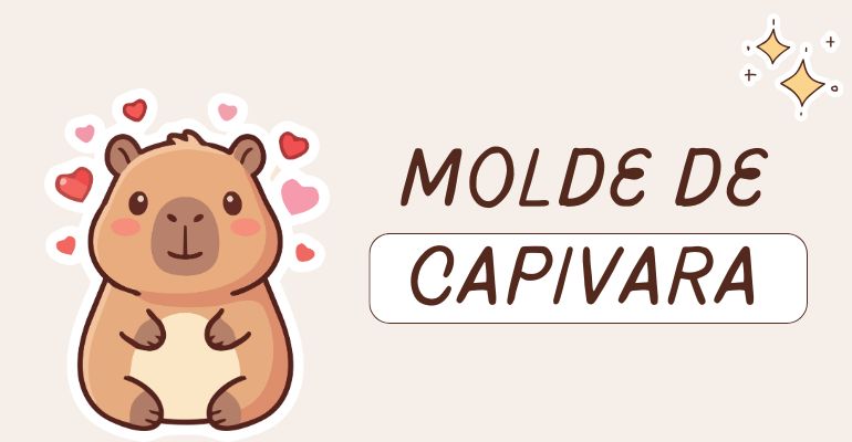 molde capivara passo a passo