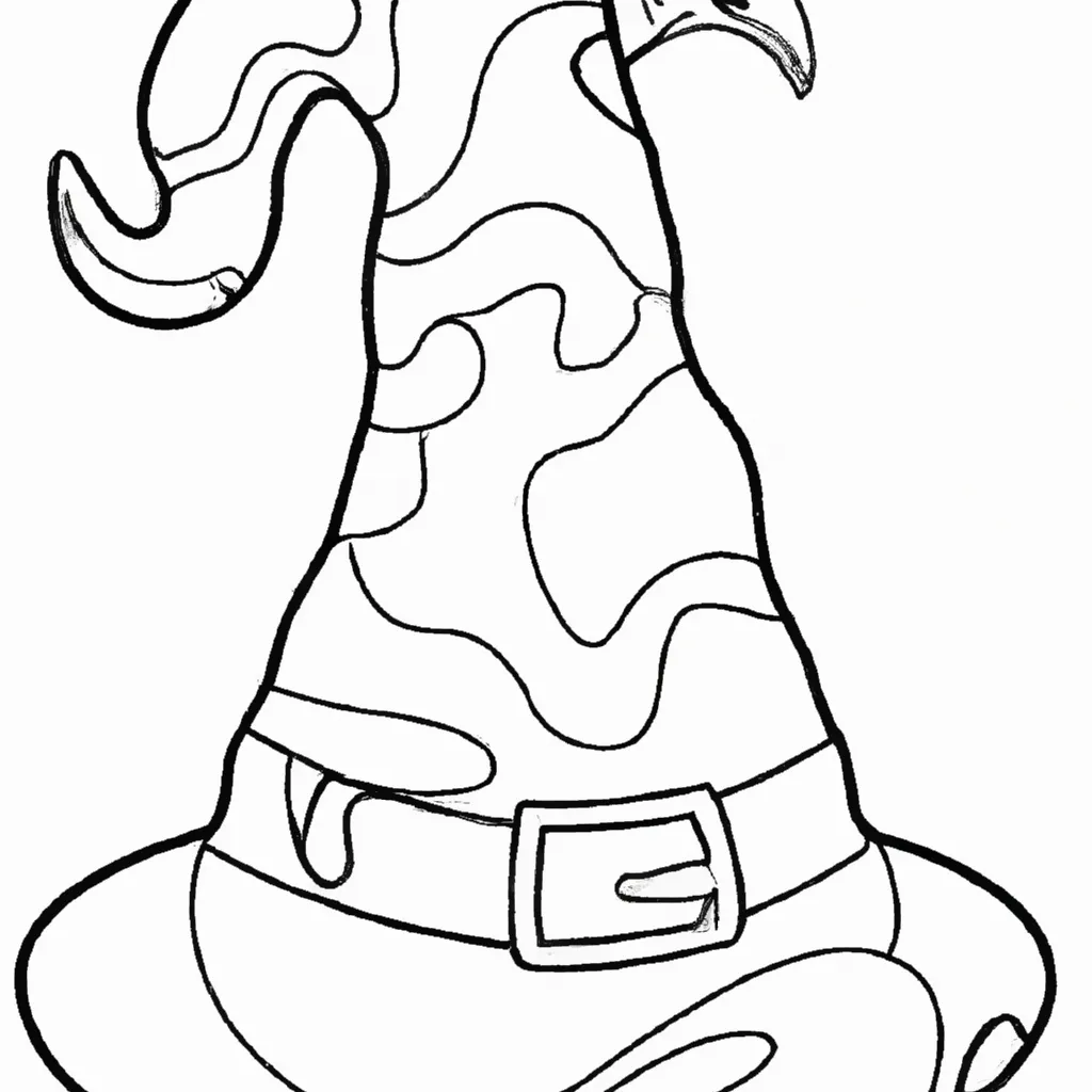 molde chapéu de bruxa em EVA