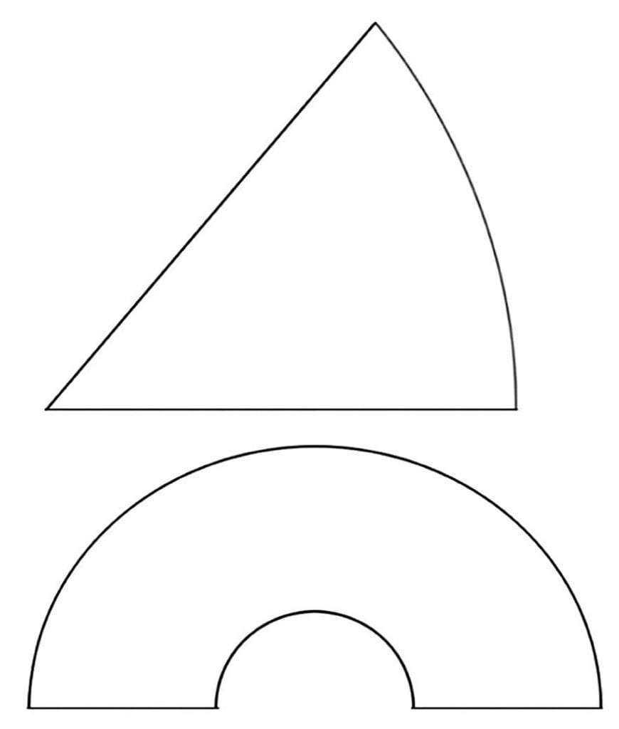 molde mini chapéu de bruxa