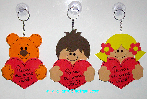 molde chaveiro dia dos pais eva