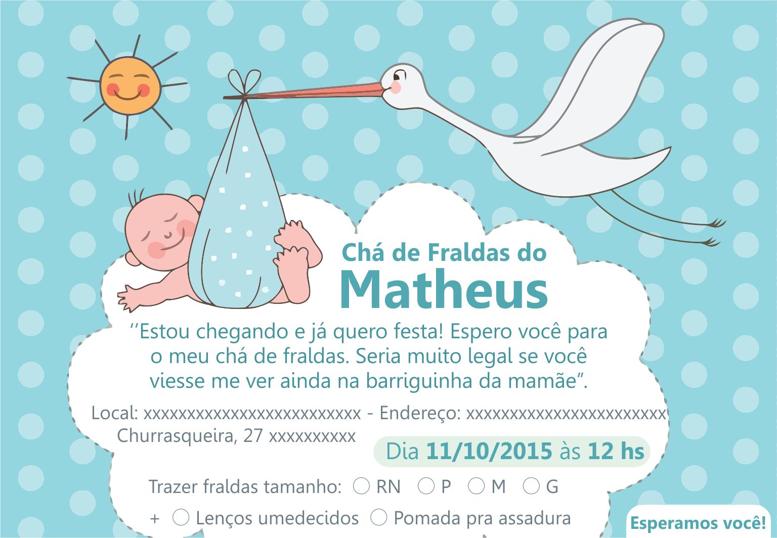 convite cha de fralda canva ou festalab qual melhor