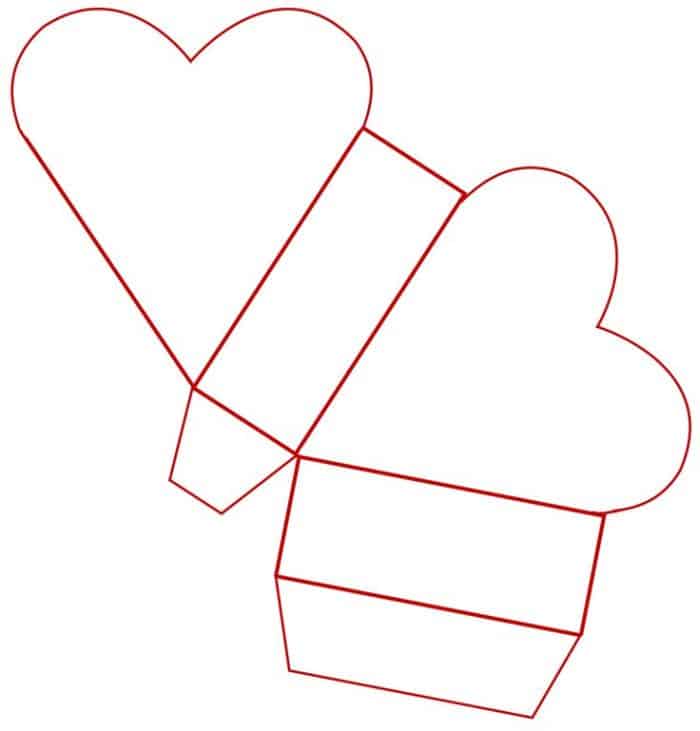 molde de coração para EVA