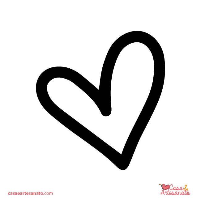 molde de coração para dia dos namorados