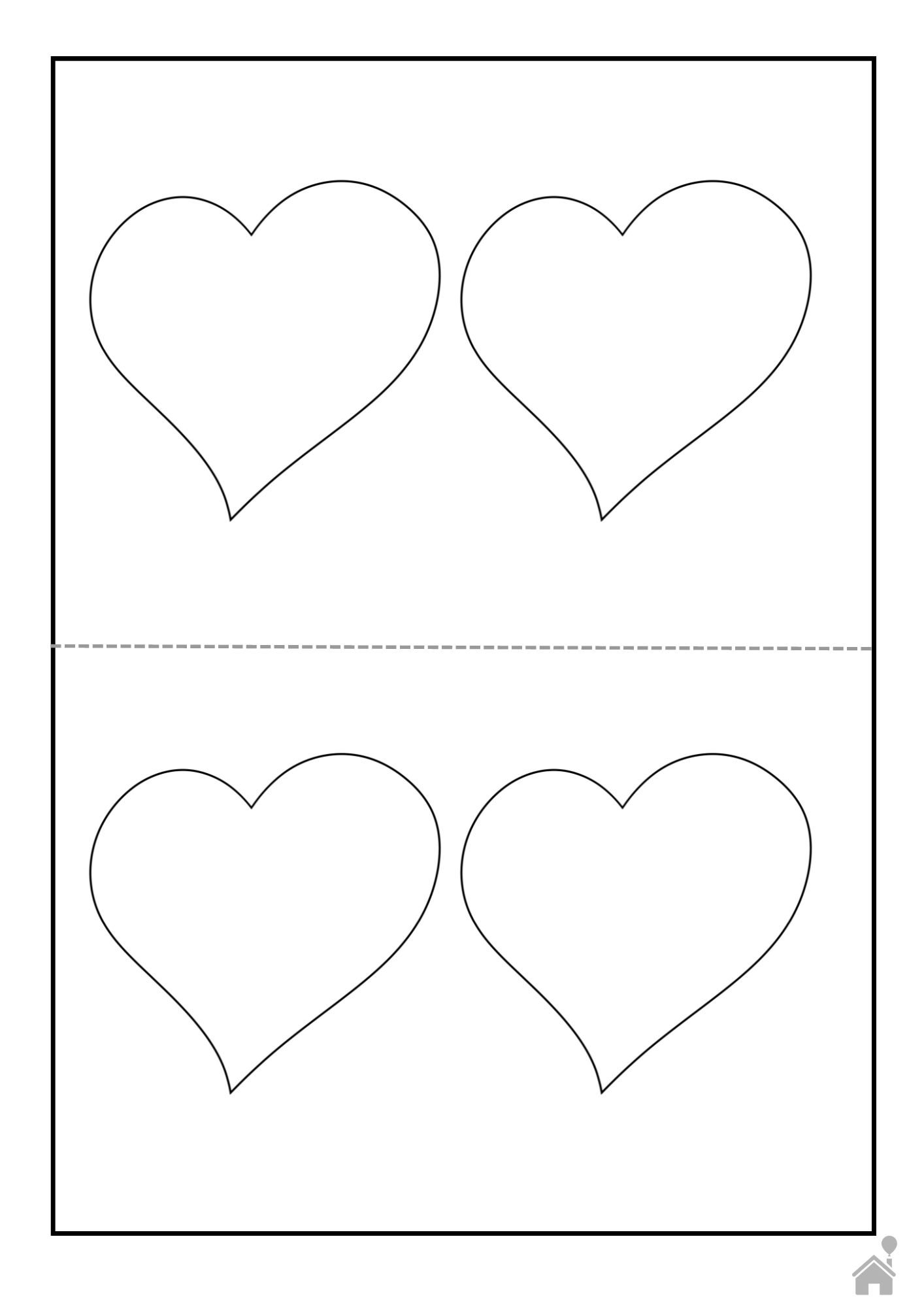 desenho de coração para imprimir