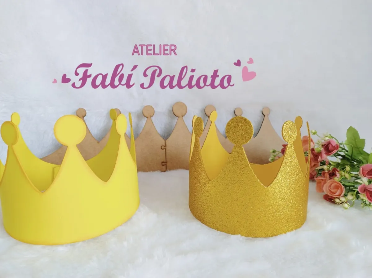 molde coroa infantil