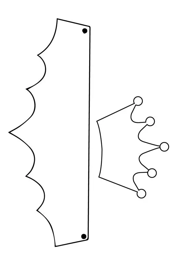 Molde coroa de príncipe para imprimir