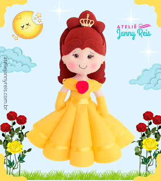 Outros Moldes de Princesas Disney em Feltro Gratuitos