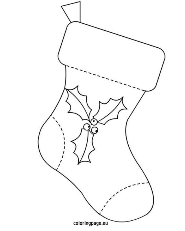 molde bota de papai noel em feltro