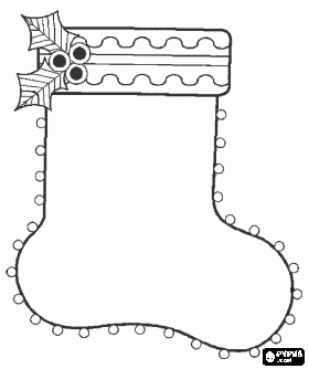 molde bota de papai noel simples