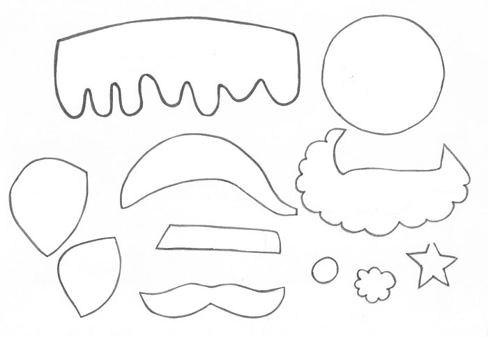 desenho bota de papai noel para imprimir