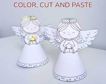 molde de anjo de natal com asas