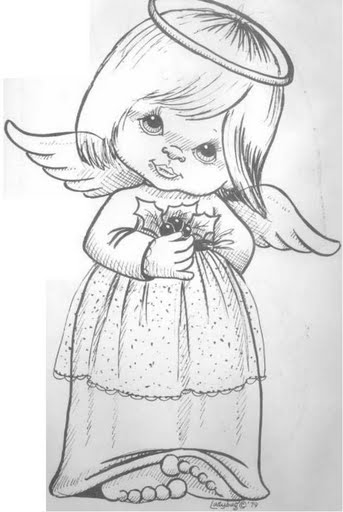 desenho de anjo em eva para imprimir