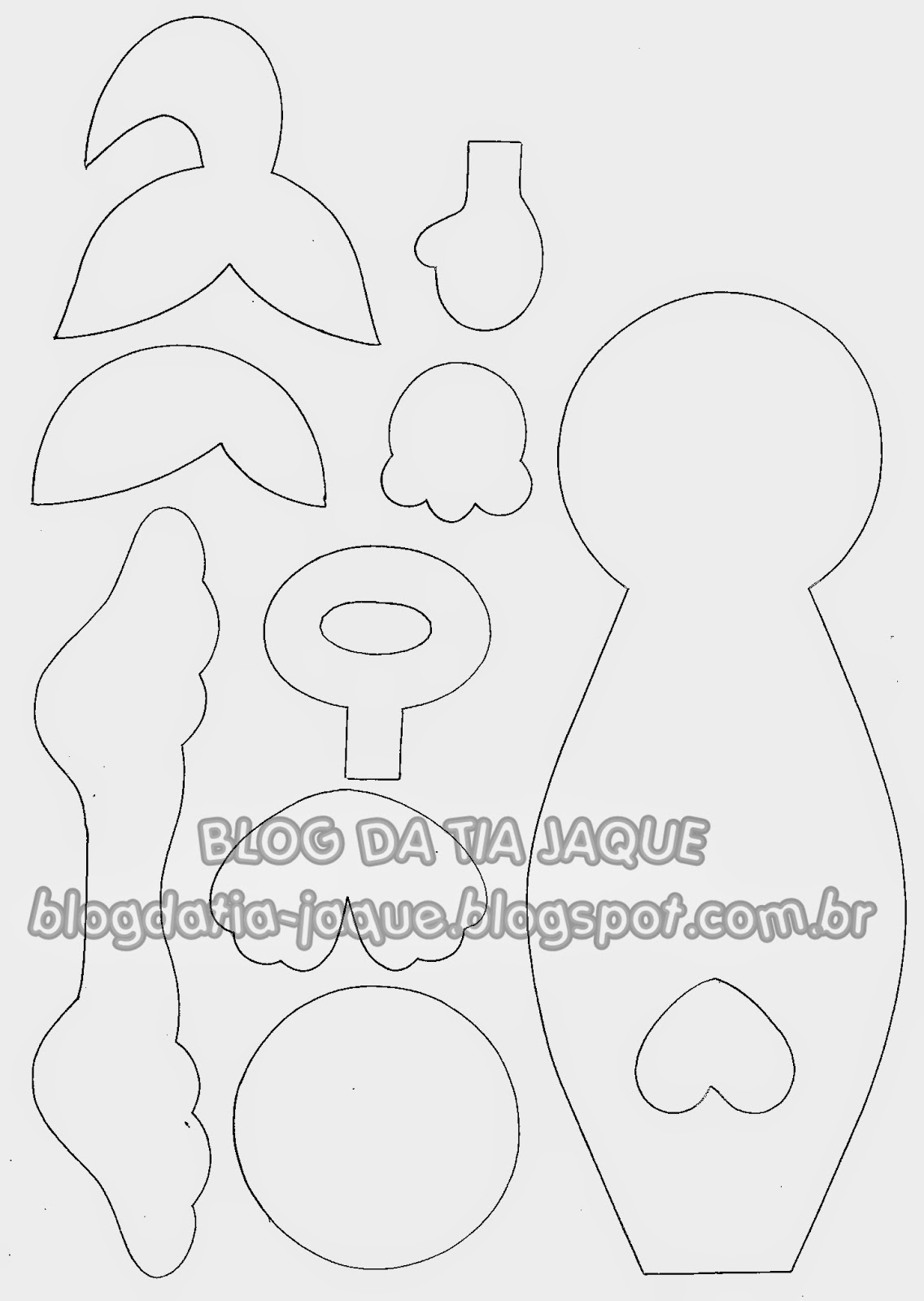 molde de anjo em eva com glitter