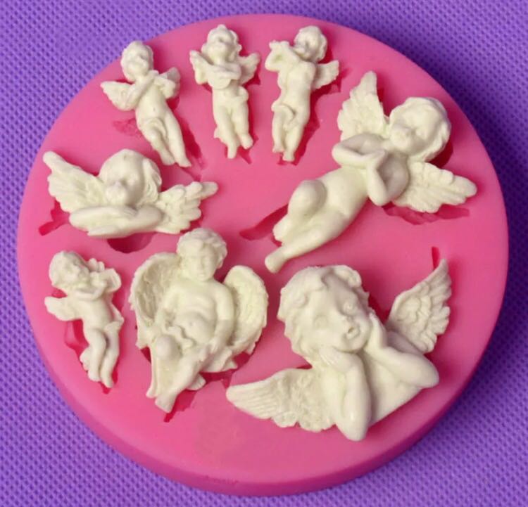 molde de anjo para chaveiro