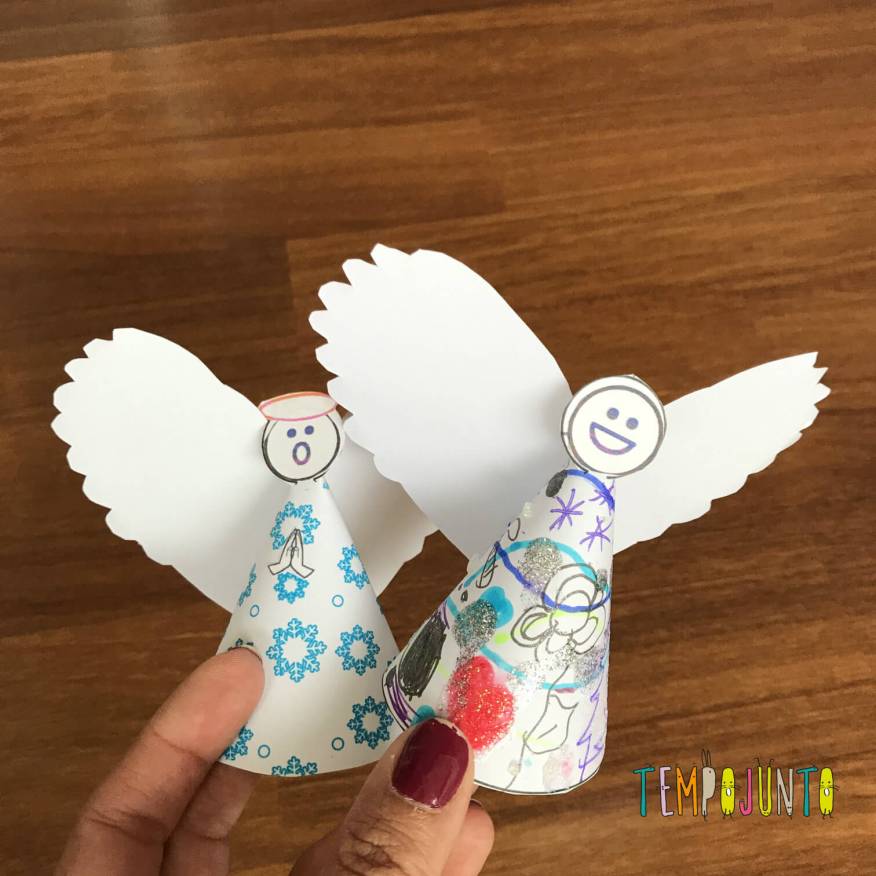 molde de anjo com trombeta