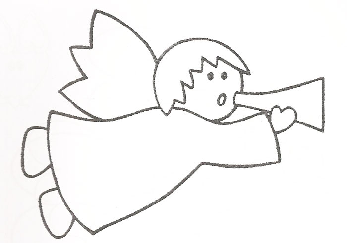molde de anjo para feltro