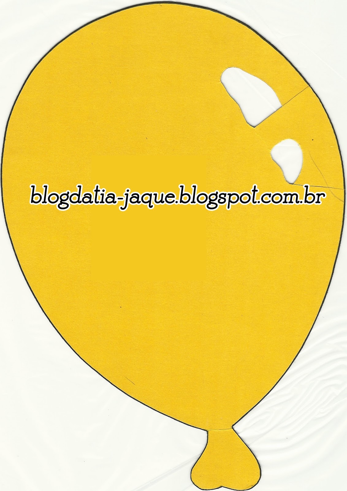 molde de balão em eva