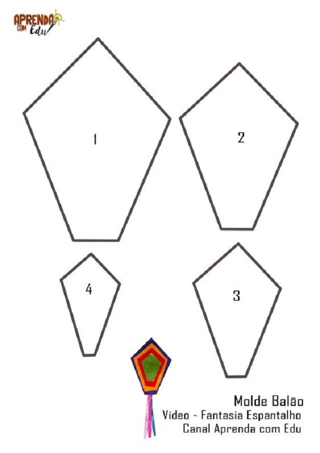 como fazer molde de balão em eva