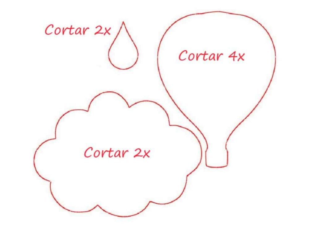 molde de balão em eva para painel escolar
