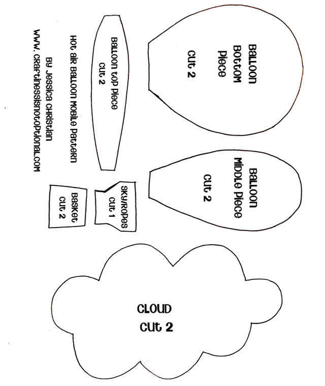 molde de balão em eva para lembrancinha