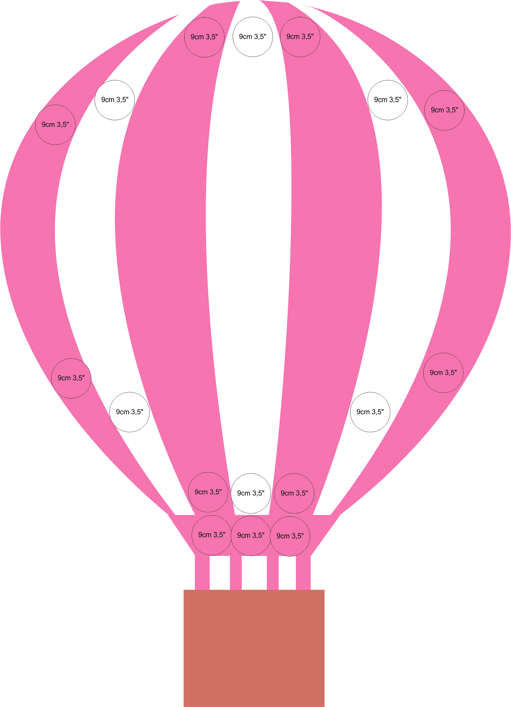 molde de balão para imprimir grátis