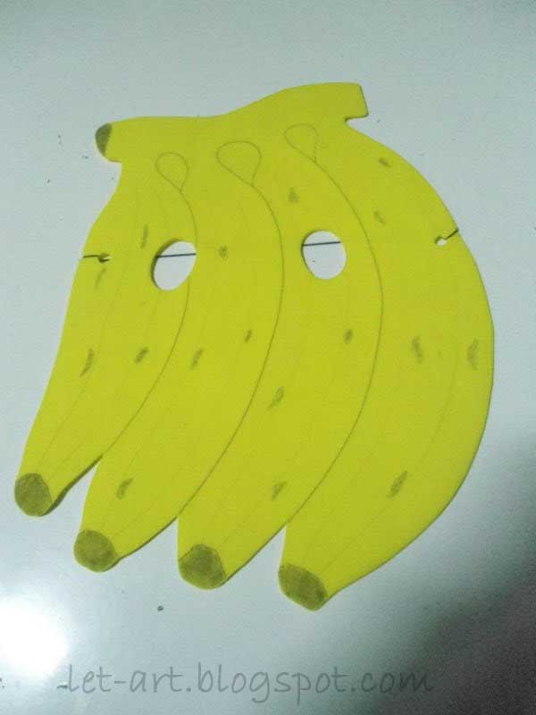 molde de banana para lembrancinha