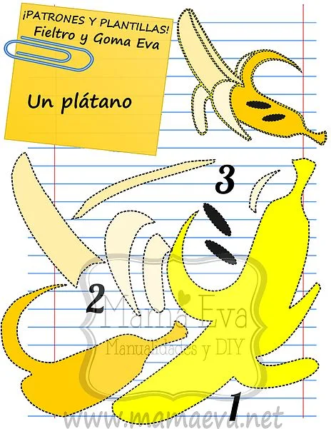 molde de banana para feltro