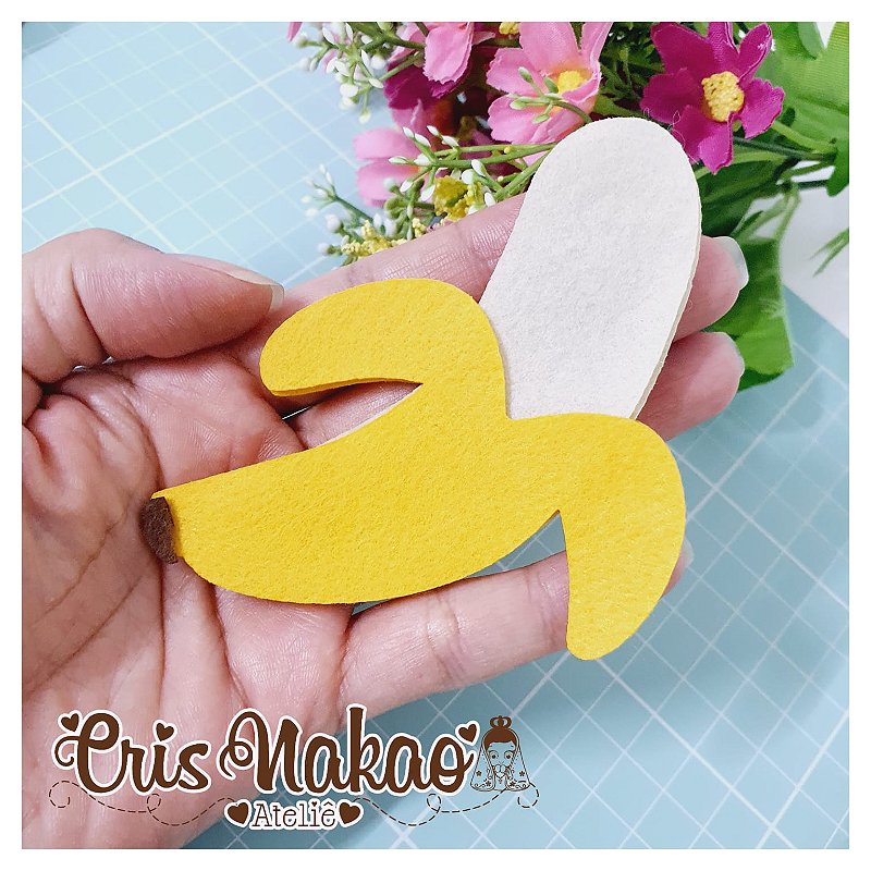 molde de banana para lembrancinha