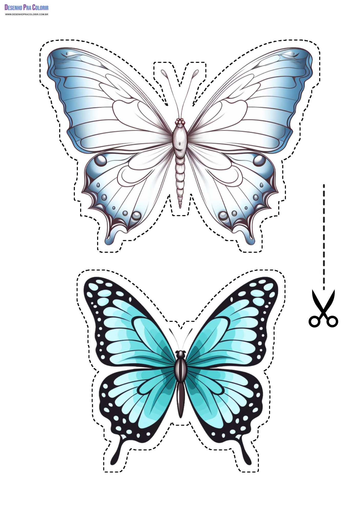 molde borboleta 3d pdf