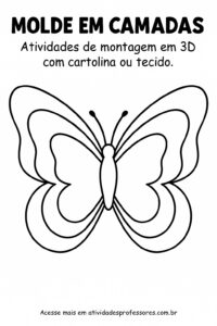 molde borboleta 3d eva