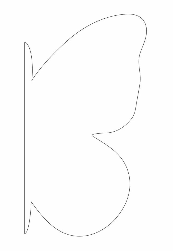 molde de borboleta para imprimir