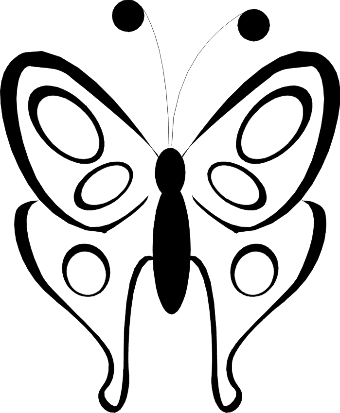 molde de borboleta para imprimir e recortar grátis