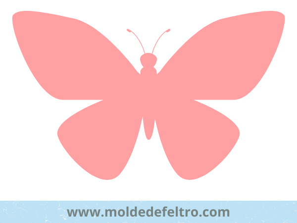 molde de borboleta para imprimir em tamanho real