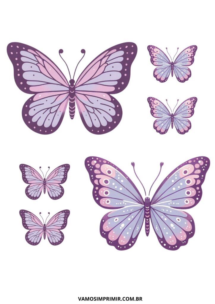 molde de borboleta para recorte