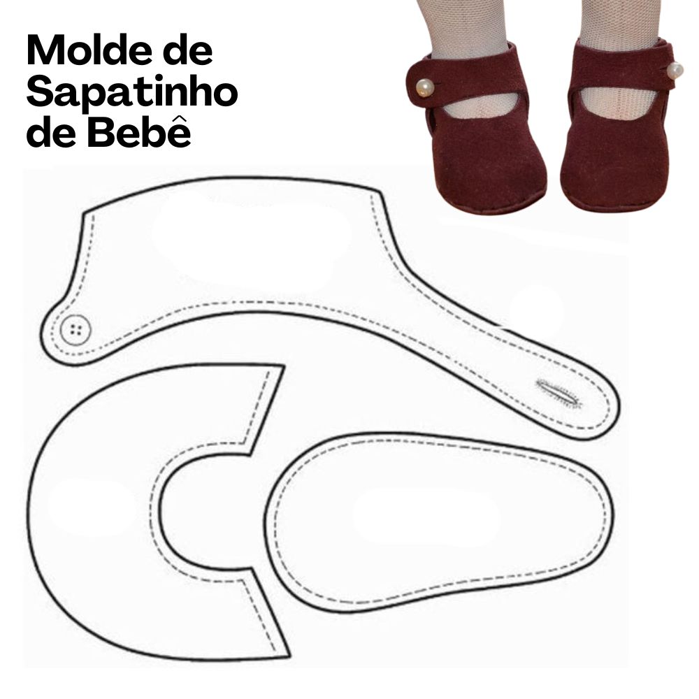 molde pantufa adulta para costurar