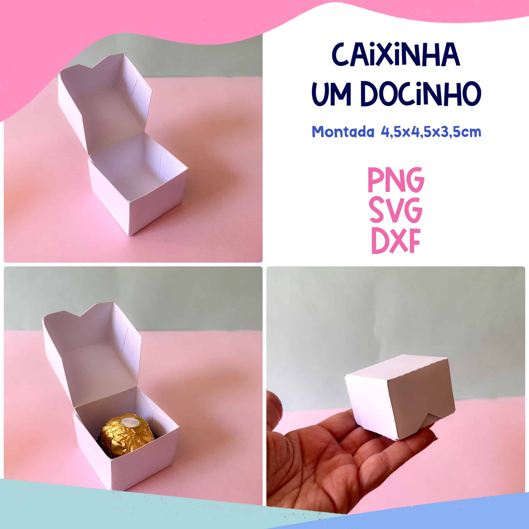 molde caixa para imprimir grátis