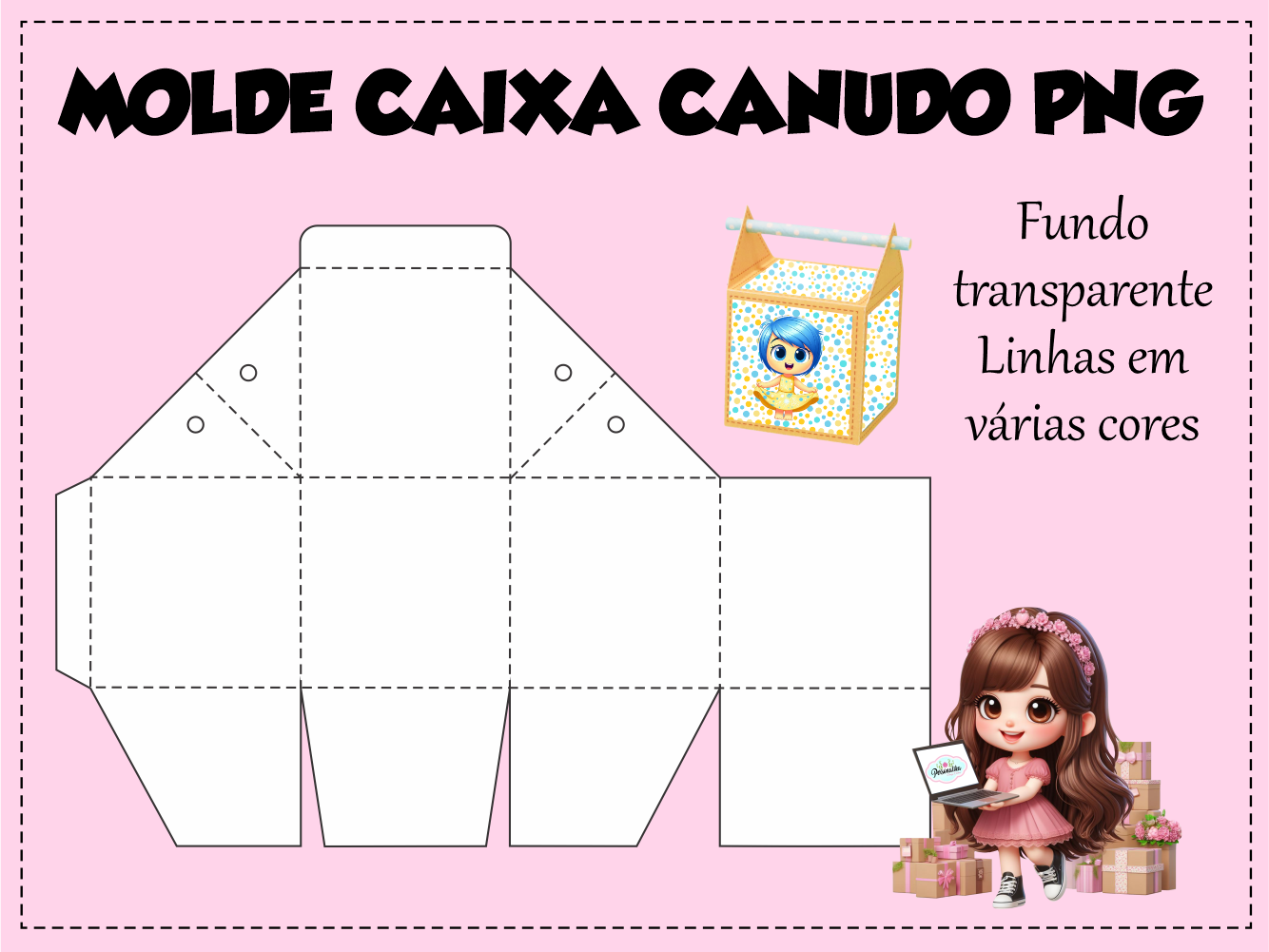 molde caixa personalizada