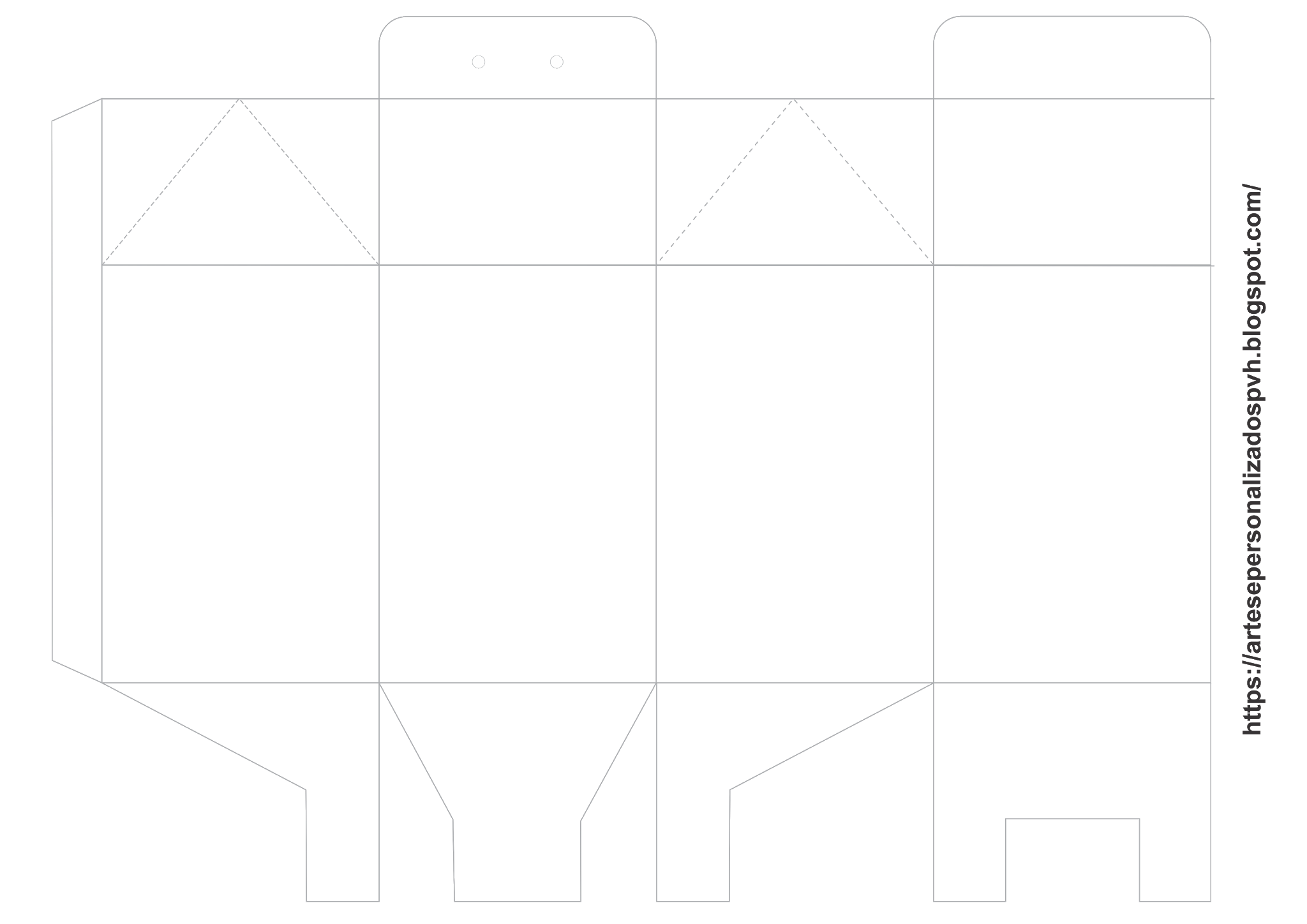 molde caixa para aniversário