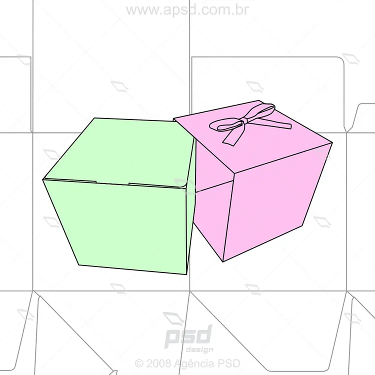 molde caixa para doces