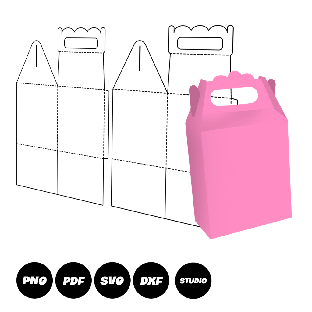 molde caixa papelão