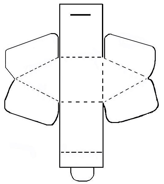 molde caixa para imprimir grátis