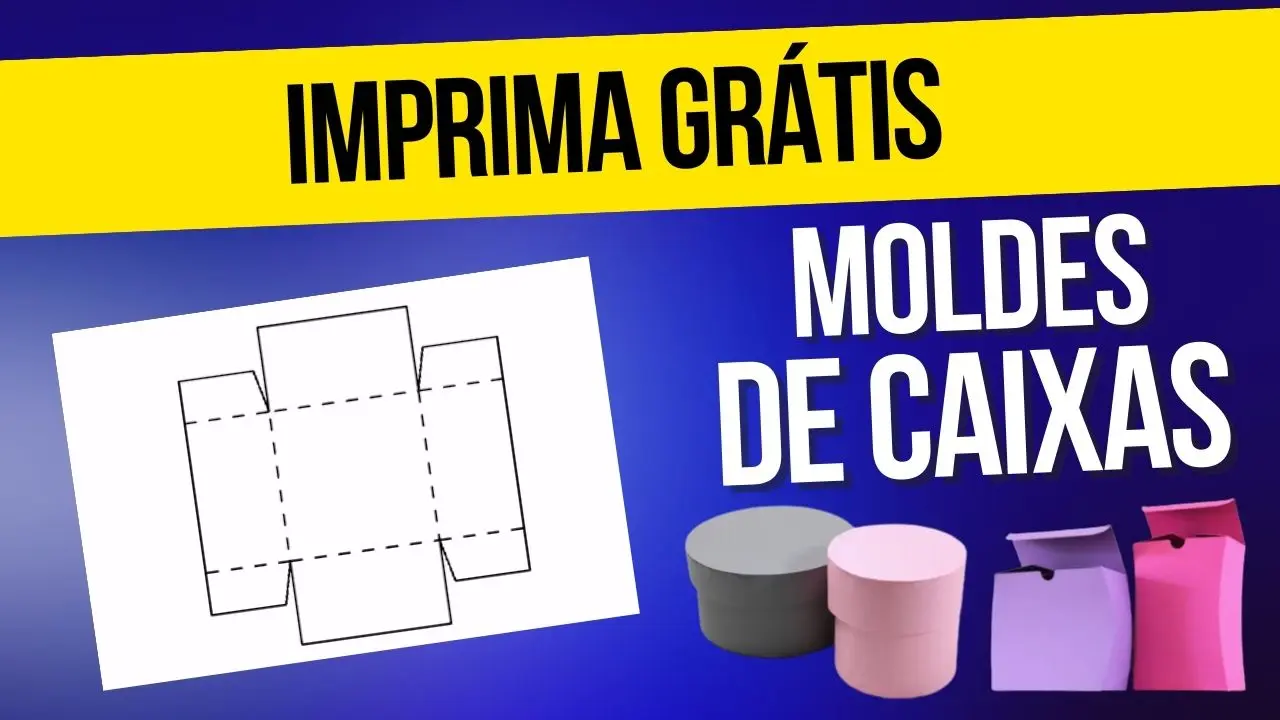 caixa presente para imprimir