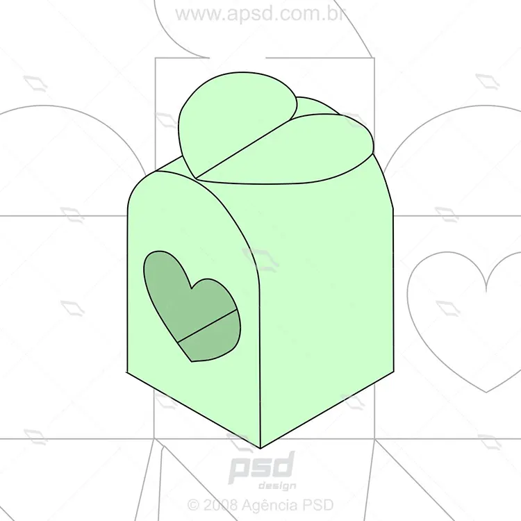 molde caixa para doces