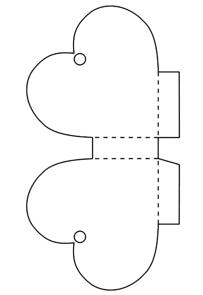 caixa de presente para imprimir e montar